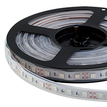 Elmark LED-Streifen 300 - 5 Meter LED-Streifen 12Vdc - 14,4W pro Meter - IP65 - warmweiße Lichtfarbe