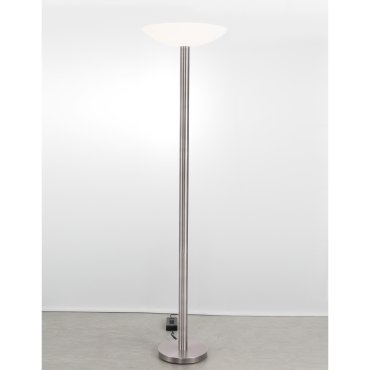 Nova Luce Rocco - Stehleuchte - Ø 45,5 x 181 cm - 30W dimmbare LED inkl. - Nickel satiniert