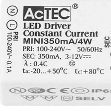 Nova Luce Treiber - 3 bis 12Vdc / 230Vac - IP65 - 4W