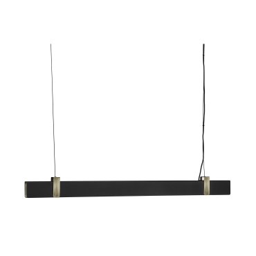 Nordlux Lilt - Pendelleuchte - 115 x 4,3 x 210,2 cm - 3 Stufen Moodmaker-Funktion - 27W LED inkl. - schwarz