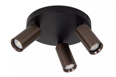 Lucide Ritmo - Aufbaustrahler 3L - Ø 18 x 11,1 cm - Kaffee