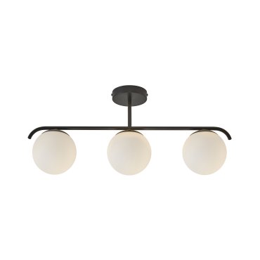 Nordlux Grant - Deckenleuchte - 69,3 x 14,5 x 29,23 cm - schwarz und opalweiß