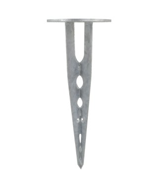 Leuchtenkönig Pike Premium - Erdspieß Verankerung inkl. Befestigungsmaterial - Ø 15 x 40 cm - verzinkter Stahl