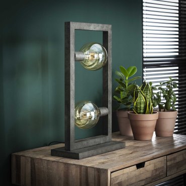 Vico Steps - Tischleuchte - 55 cm - Altsilber
