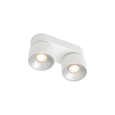 Nordlux Krug - Aufbaustrahler - 24 x 10 x 11,6 cm - weiß und silber
