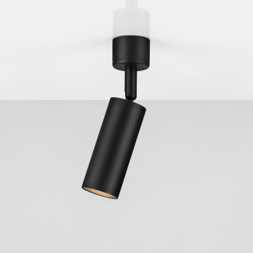 Nova Luce Mor - Aufputzspot - Ø 4 x 17 cm - schwarz