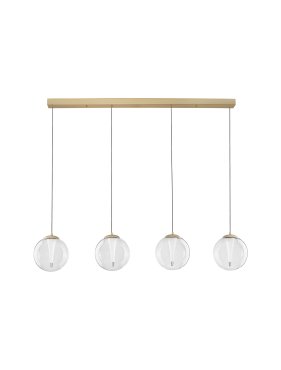 Nova Luce Galeo - Hängelampe - 136 x 179 x 22 cm - 25W dimmbar LED inkl. - Sandgold