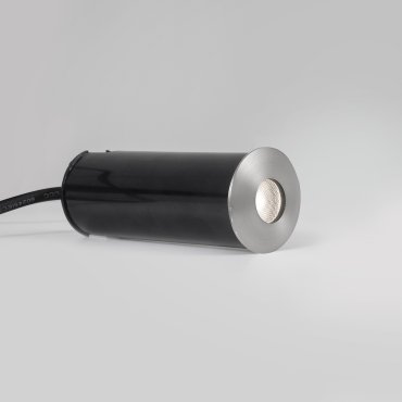 Nova Luce Bang - Bodeneinbaustrahler für den Außenbereich - Ø 37 mm, Ø 32 mm Einbaumaß - 1W LED inkl. - IP67 - Nickel satiniert