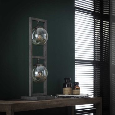 Vico Tower - Tischleuchte - 62 cm - Altsilber