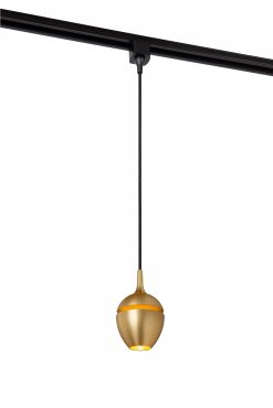 Lucide Track Preston Pendelleuchte - 1-Phasen-Schienensystem - Ø 9 x 130 cm - gold