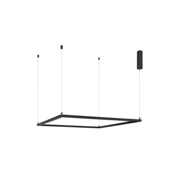 Nova Luce Eterna - Pendelleuchte - 100 x 100 x 120 cm - 50W dimmbare LED inkl. - Sand schwarz