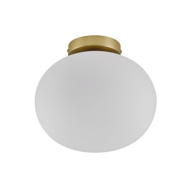 Nordlux Alton - Deckenleuchte - Ø 27,5 x 24 cm - Messing und Opalweiß