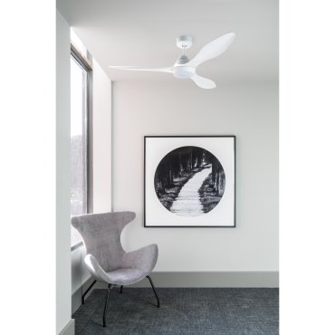 Faro Polaris - Deckenventilator mit Licht und Fernbedienung - Ø 132 cm - 18W LED inkl. - weiß