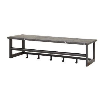 Vico Tenaro - garderobe mit wandregal - 80 x 30 x 24 cm - graphit