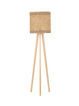 Nova Luce Plette - Stehleuchte - Ø 39 x 165 cm - Naturholz