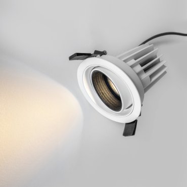 Nova Luce Mea - Einbaustrahler - Ø 96 mm, Ø 85 mm Einbaumaß - inkl. 15W LED - weiß