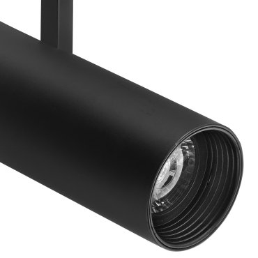 Nova Luce Track - 3-Phasen-Schienensystem - Ø 6,1 x 21 cm - 12W LED inkl. - schwarz - warmweiße Lichtfarbe