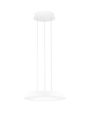 Nova Luce Epos - Hängelampe - Ø 40 x 145 cm - 24W dimmbar LED inkl. - Sand Weiß