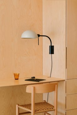 Faro Dominica - Wandleuchte mit Schalter - 32,9 x 25 x 50,2 cm - mattschwarz und beige