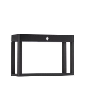 Nova Luce Berni - solarbetriebener Gartenpfosten mit Sensor - 23 x 15,5 x 8,6 cm - 2W LED inkl. - IP65 - dunkel anthrazit
