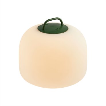 Nordlux Kettle To-Go 36 - wiederaufladbare Tischleuchte für den Außenbereich - 36 x 30,8 cm - 6,8W LED inkl. - IP65 - weiß und grün
