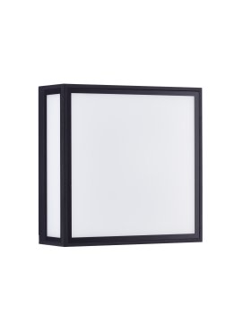 Nova Luce Astral - Wand- und Deckenleuchte für den Außenbereich - 22 x 22 x 8,7 cm - 16W LED inkl. - IP65 - dunkel anthrazit