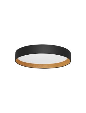 Nova Luce Stake - deckenleuchte - Ø 60 x 9 cm - 50W dimmbare LED inkl. - sand schwarz