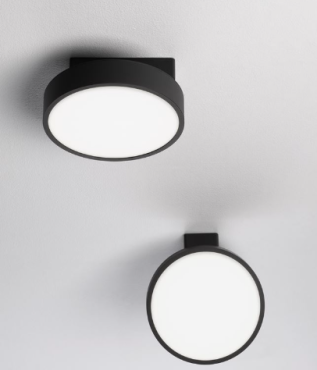 Nova Luce Perfect Profile - Deckenleuchte mit Fernbedienung (inkl.) - Ø 20 x 9,5 cm - 20W dimmbare LED inkl. - 2700K-6000K - schwarz