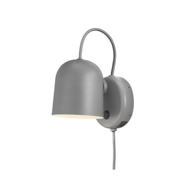 Design for the People Angle GU10 - Wandleuchte mit Schalter und USB-Anschluss - 11 x 17 x 19,1 cm - grau