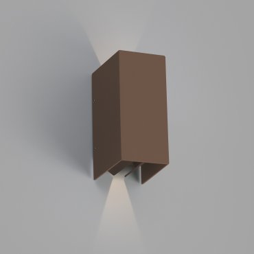 Faro Blind - Wandleuchte - 7,4 x 10,5 x 16,5 cm - 6W LED inkl. - IP65 - braun