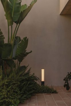 Faro Tura - gartenlampe - Ø 16 x 65 cm – 20W LED inkl. – IP65 – dunkelgrau