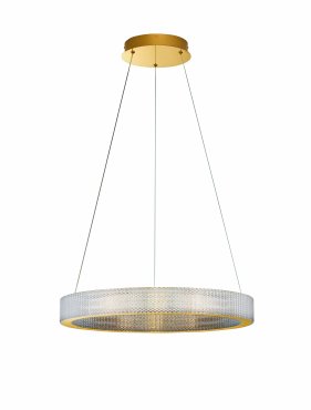 Nova Luce Kinara - Hängelampe - Ø 60 x 150 cm - 70W dimmbar LED inkl. - gold