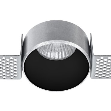 Nova Luce Brad - rahmenloser Einbaustrahler - Ø 65 mm, Ø 72 mm Einbaumaß - schwarz