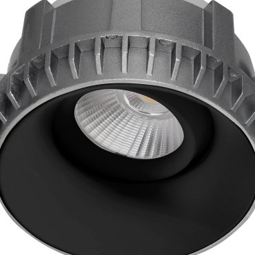 Nova Luce Brad - rahmenloser Einbaustrahler - Ø 81 mm, Ø 100 mm Einbaugröße - schwarz