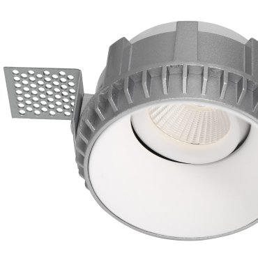 Nova Luce Brad - rahmenloser Einbaustrahler - Ø 81 mm, Ø 100 mm Einbaugröße - weiß