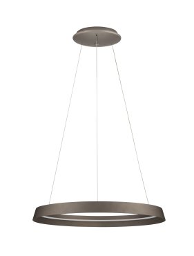 Nova Luce Ormi - Hängelampe - Ø 60 x 150 cm - 52W dimmbar LED inkl. - champagnerbraun