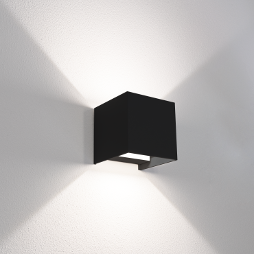 Century Italia Up &amp; Down - Wandleuchte - 10 x 10 x 10 cm - 10W LED inkl. - einstellbare Lichtfarbe - IP65 - schwarz