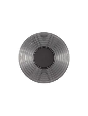 Nova Luce Nous - wandleuchte - Ø 30 x 30 cm - 8W LED inkl. - Schwarz Nickel
