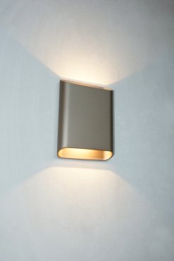 Artdelight Diaz – wandleuchte – 4 x 14,5 x 20 cm – 2 x 6W LED inkl. – IP65 – champagner