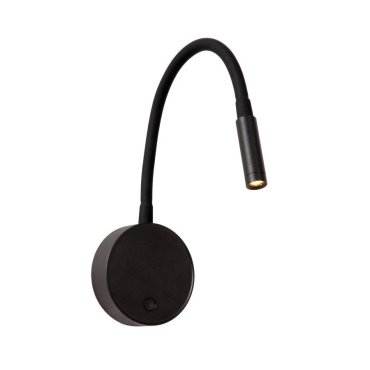 Lucide Asja - wiederaufladbare Wandleuchte - Ø 8,5 x 42,1 cm - 3W dimmbare LED inkl - schwarz