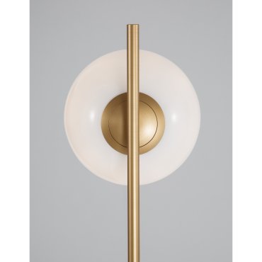 Nova Luce Cantona - Stehleuchte - 155 cm - Messing gold und weiß