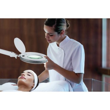 ONE Light Magnifying Lens LED Lamp - Schreibtischlampe - 80 x 41 cm - 8W LED inkl. - weiß