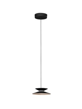 Nova Luce Morfi - Hängelampe - Ø 20 x 190 cm - 5W dimmbar LED inkl. - sand schwarz und Gold
