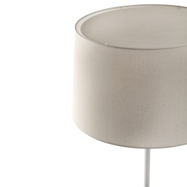Faro Windsor – stehlampe – Ø 64 x 160 x 37,5 cm – mattweiß und leinen