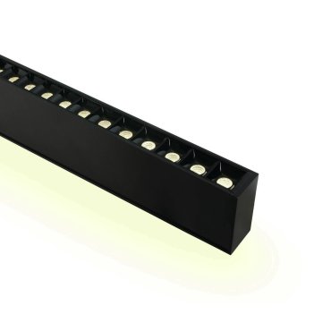 ONE Light LED Linear Profiles - Hängeleuchte - 130 x 7 x 3,5 cm - 40W + 20W LED inkl. - schwarz - weiße Lichtfarbe