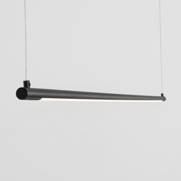 Nova Luce Elettra - Pendelleuchte - 120 x 7 x 150 cm - 20W LED inkl. - Sand schwarz