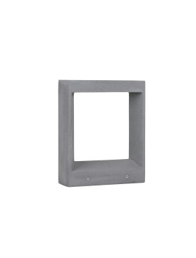 Nova Luce Cairo - Gartenpfosten - 28 x 35 x 10 cm - 8W LED inkl. - IP65 - grau