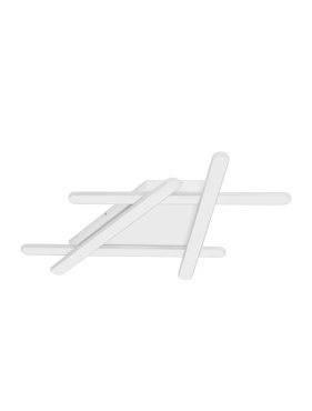 Nova Luce Willow - - 75 x 59 x 5,6 cm - 60W dimmbares LED inkl. - sand weiß