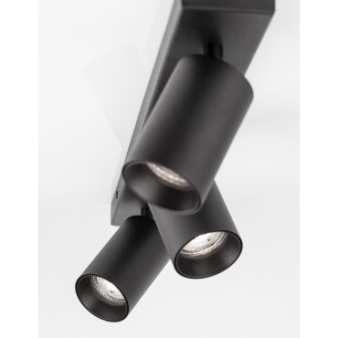 Nova Luce Tod - Aufbaustrahler 3L - 55 x 6 x 12,7 cm - sandschwarz