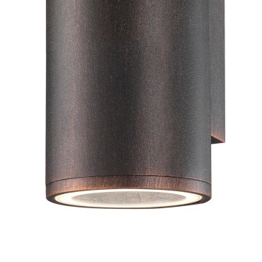 Nova Luce Nodus - Außenwandleuchte - 10,4 x 6,5 x 11 cm - IP54 - antikbraun